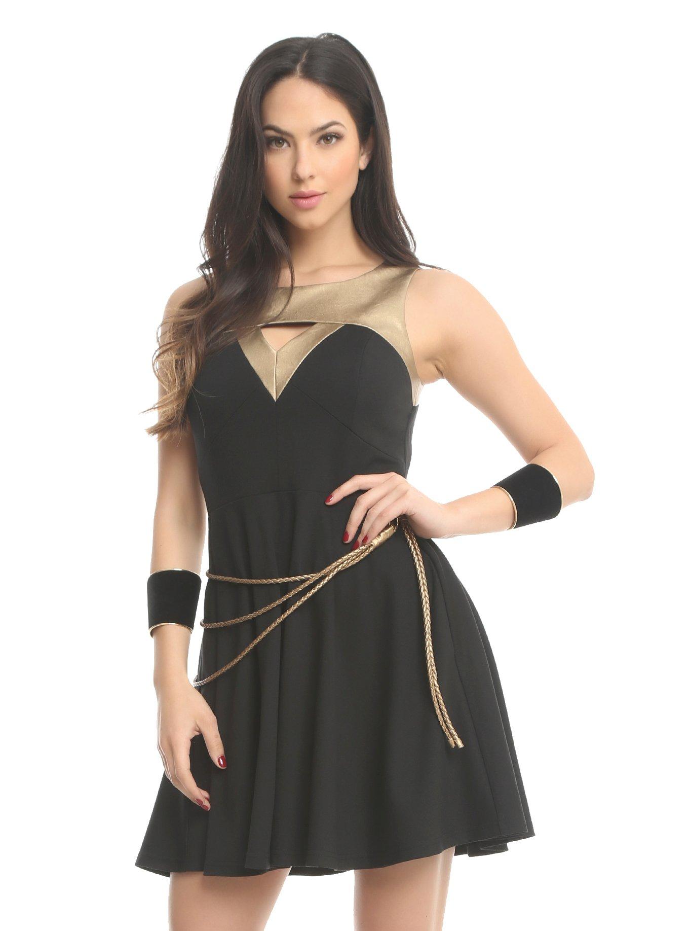 Her Universe DC Comics Wonder Woman Lasso Dress, MULTI, hi-res