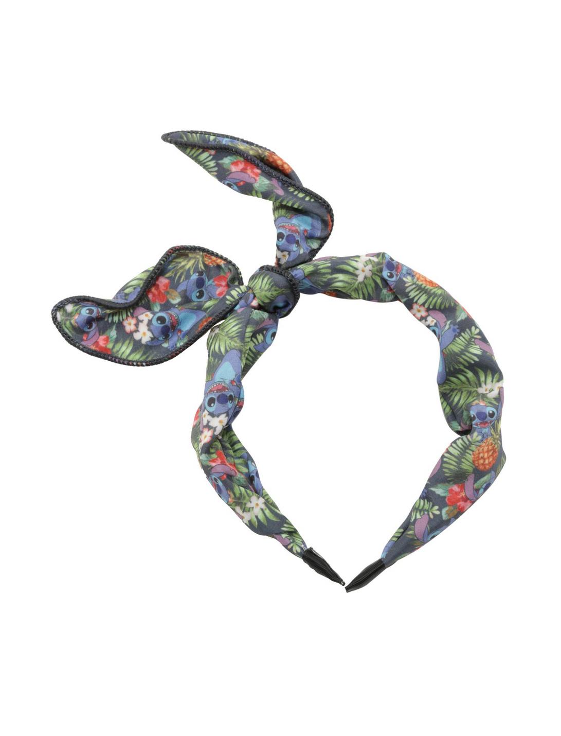 Disney Lilo & Stitch Floral Tie Headband, , hi-res