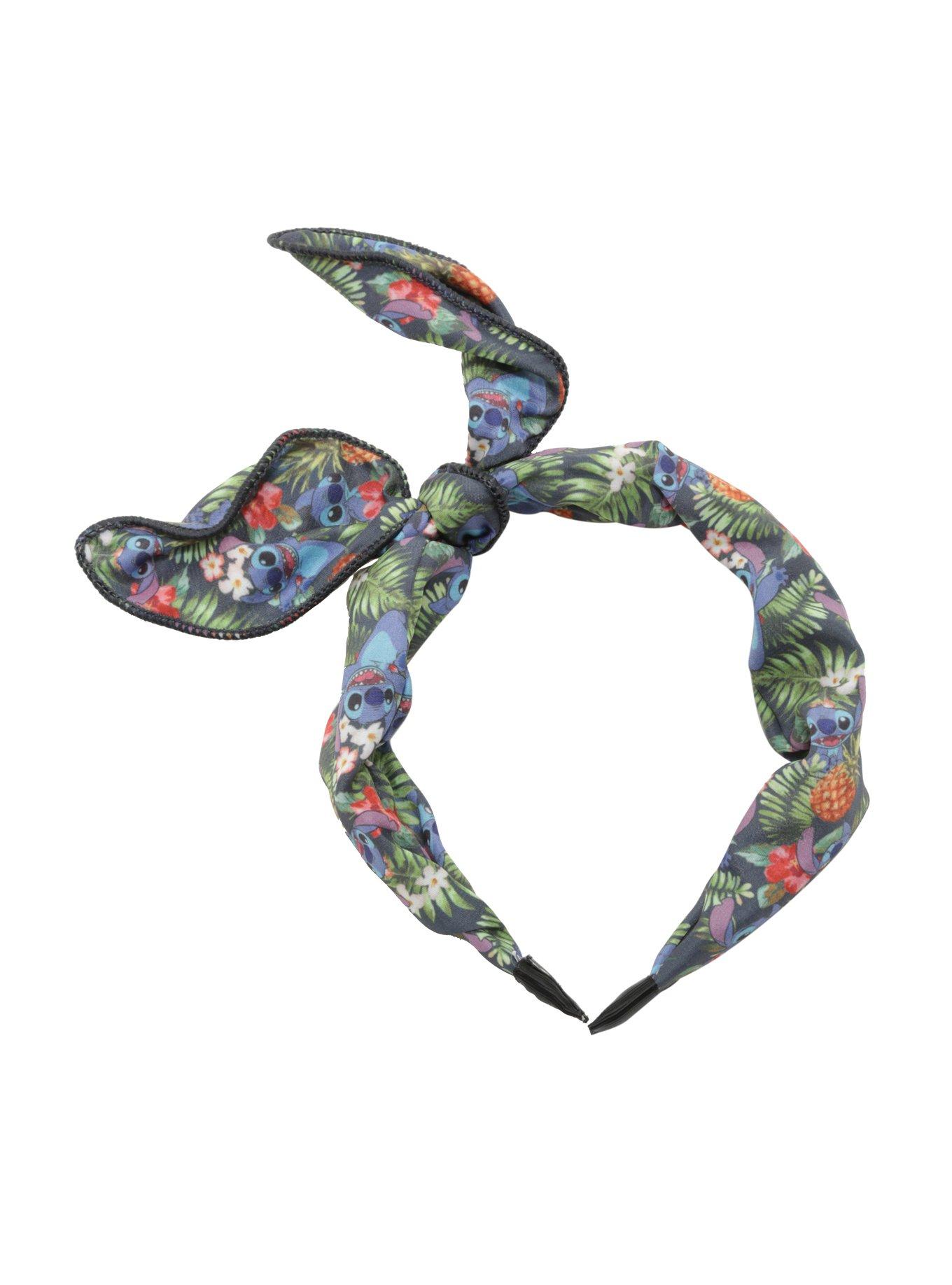 Disney Lilo & Stitch Floral Tie Headband, , hi-res