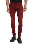 XXX RUDE Red 30 Inch Inseam Washed Stinger Jeans, RED, hi-res