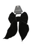 Blackheart Extra Large Black Velvet Bow Hair Tie, , hi-res