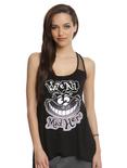 Disney Alice In Wonderland We're All Mad Here Cheshire Cat Girls Tank Top, BLACK, hi-res