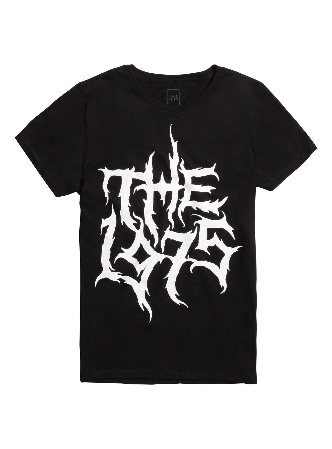 The 1975 Metal Logo T-Shirt, BLACK, hi-res