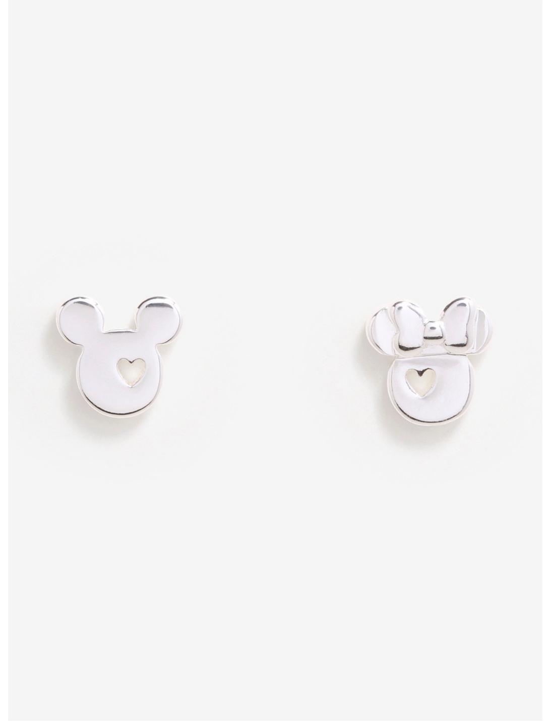 Disney Mickey And Minnie Mouse Stud Earrings, , hi-res