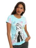 Disney Sleeping Beauty Aurora Fairy Godmothers Tie Dye Girls T-Shirt, LIGHT BLUE, hi-res