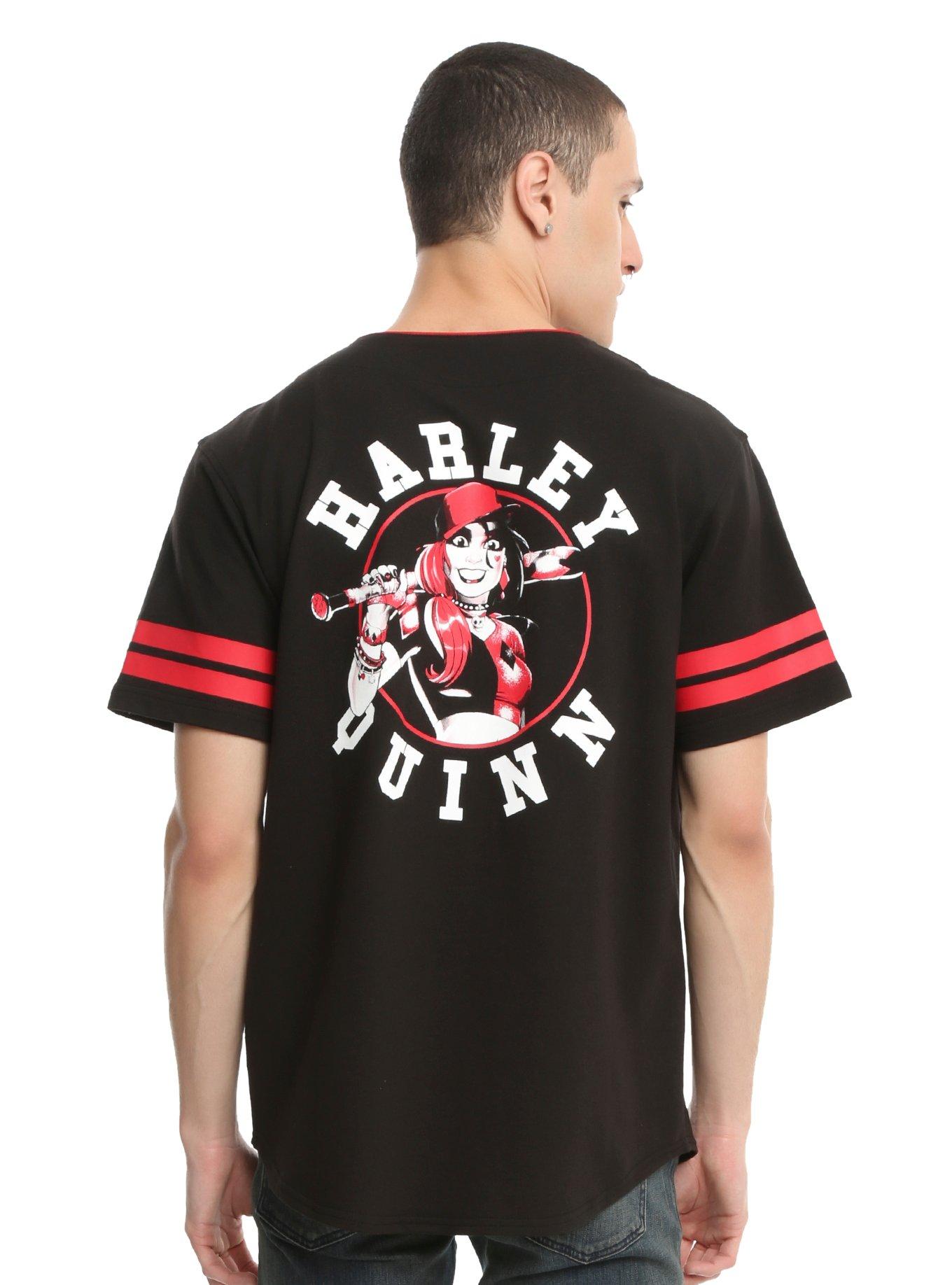 DC Comics Harley Quinn Baseball Jersey Hot Topic