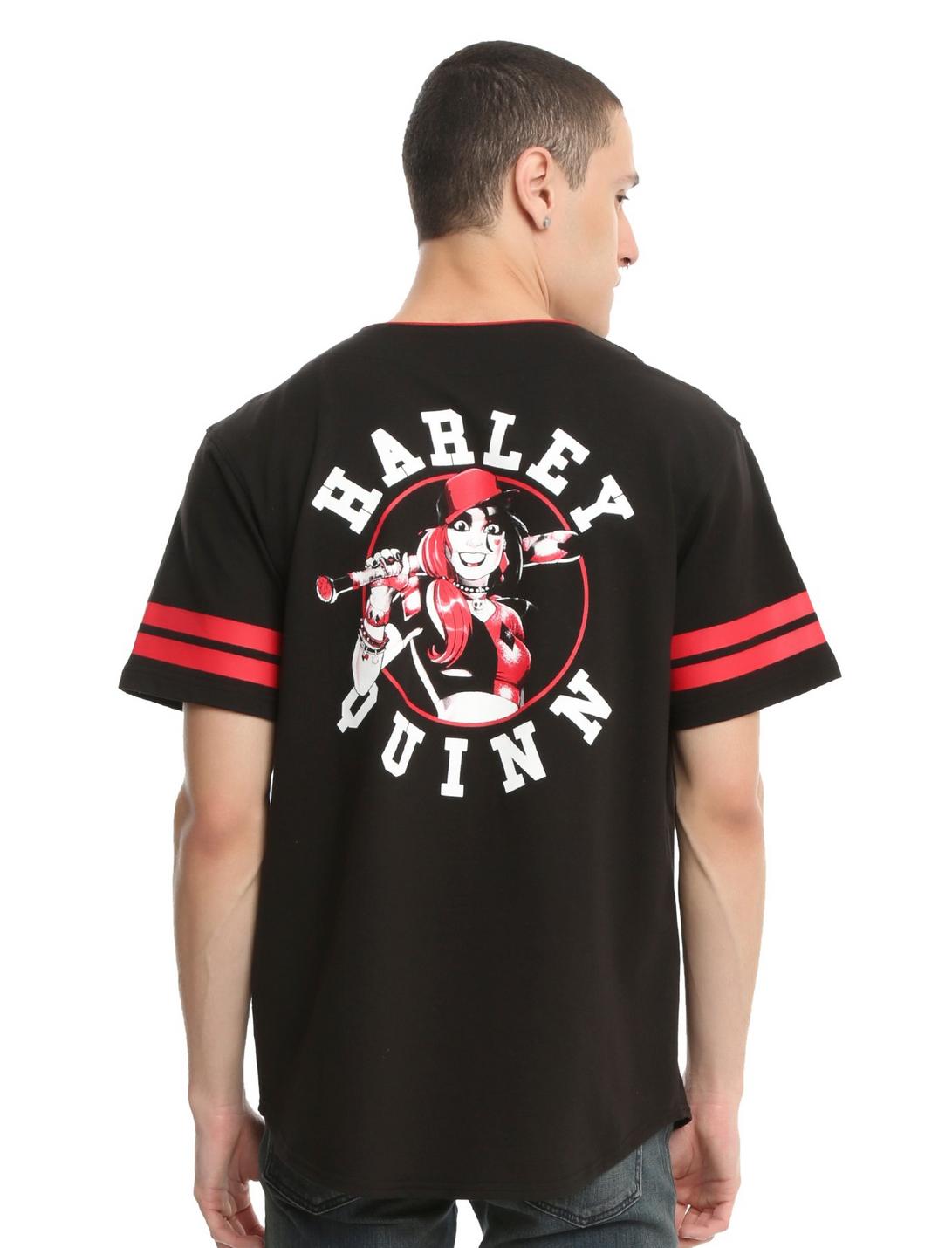 DC Comics Harley Quinn Baseball Jersey, BLACK, hi-res