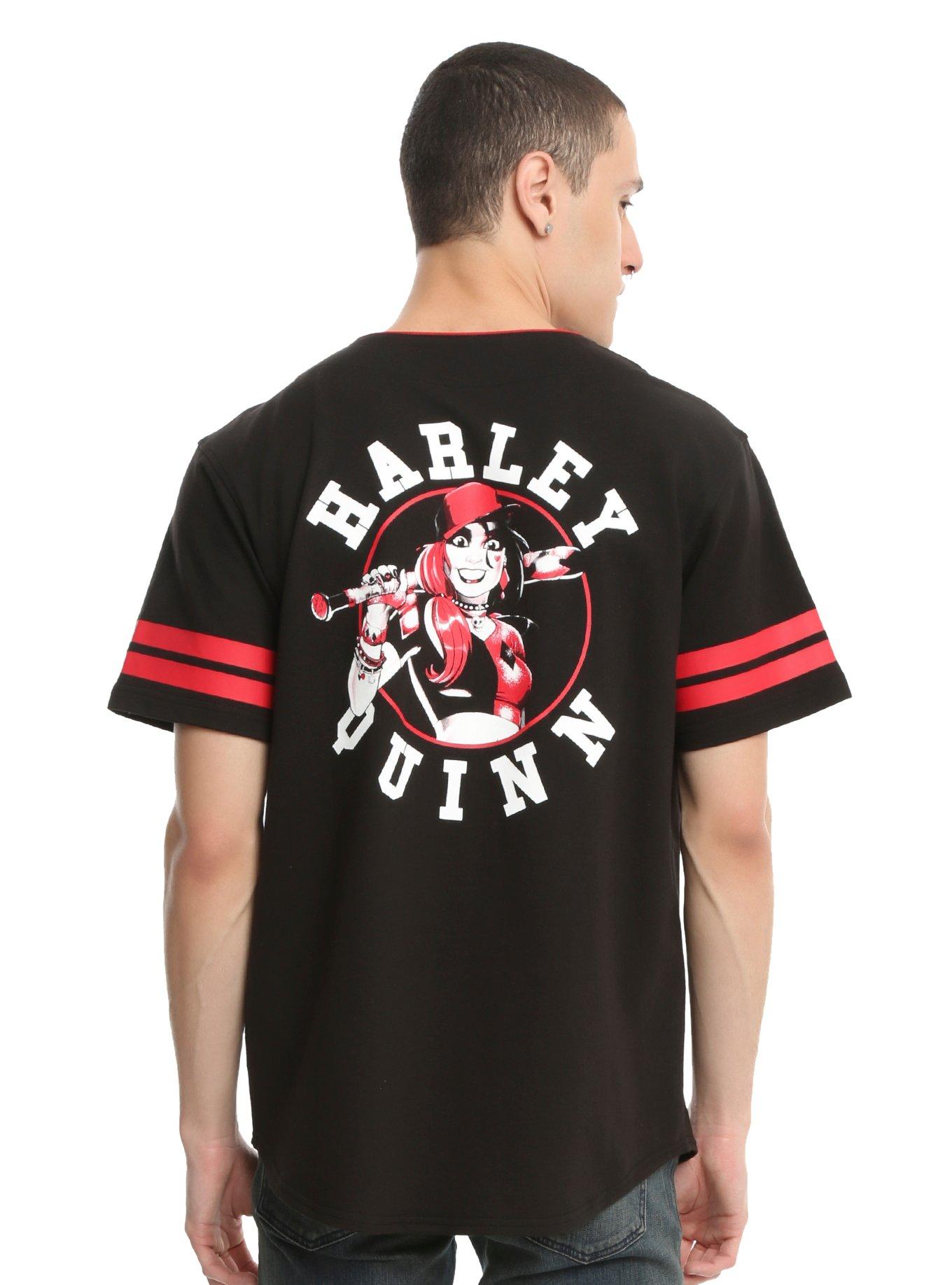 DC Comics Harley Quinn Baseball Jersey, BLACK, hi-res