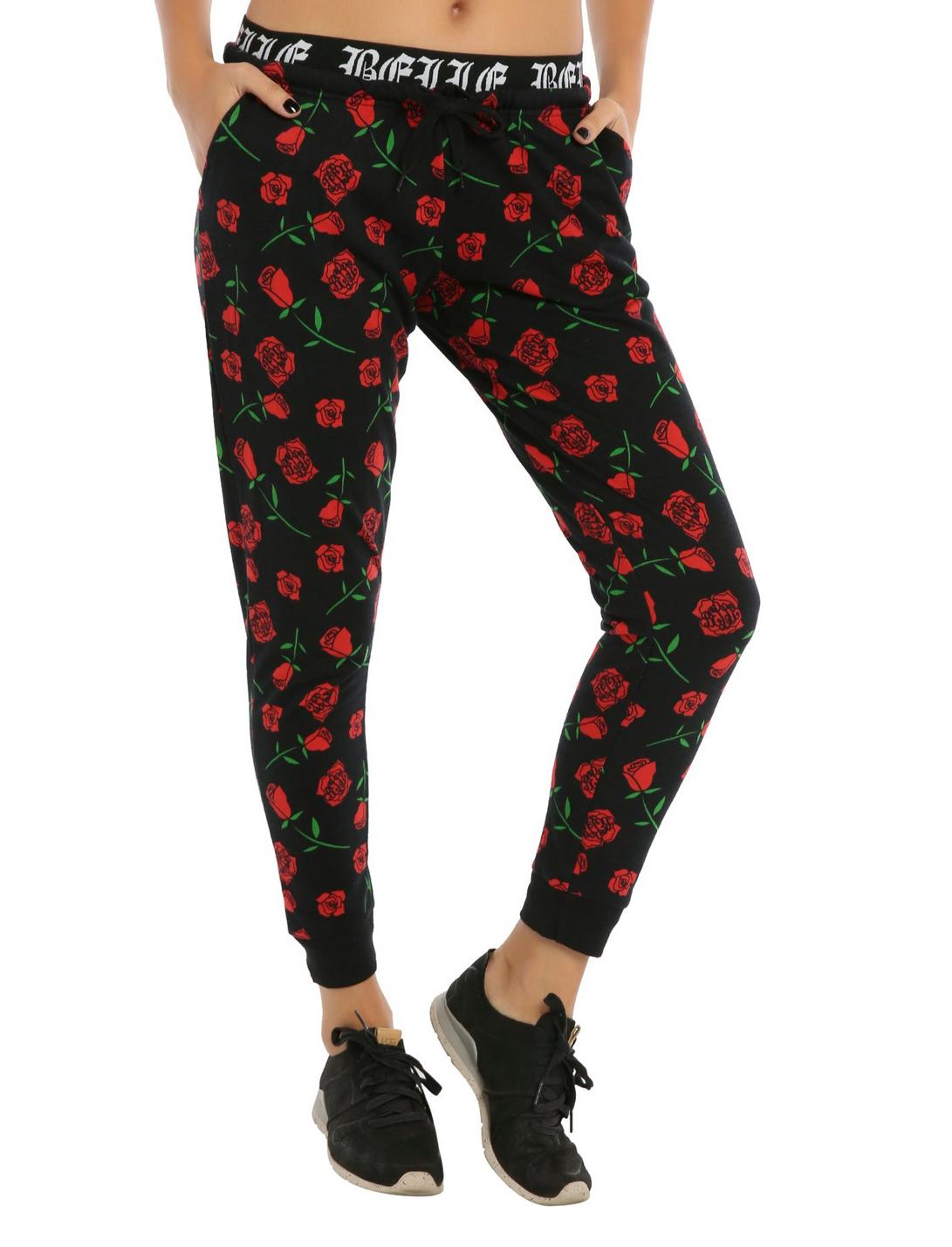 Disney Beauty And The Beast Belle Roses Girls Jogger Pants, MULTI, hi-res