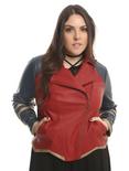 Her Universe DC Comics Wonder Woman Armor Faux Leather Jacket Plus Size, MULTI, hi-res