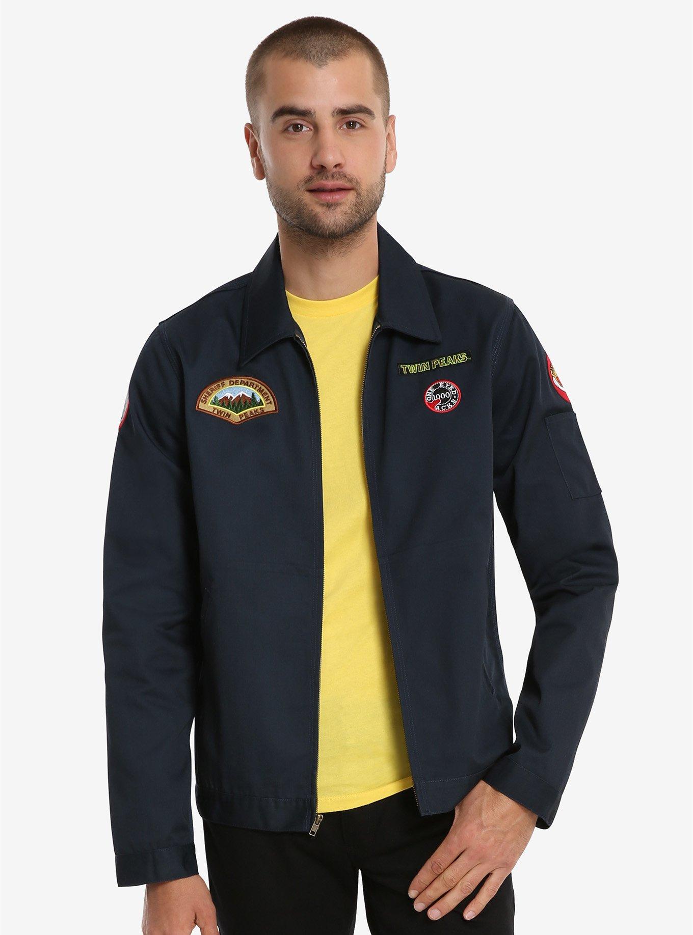 Twin Peaks Patch Jacket, BLUE, hi-res