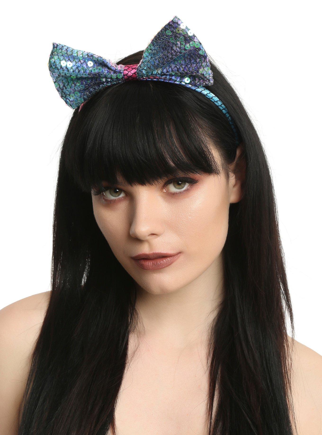 Mermaid Bow Headband, , hi-res