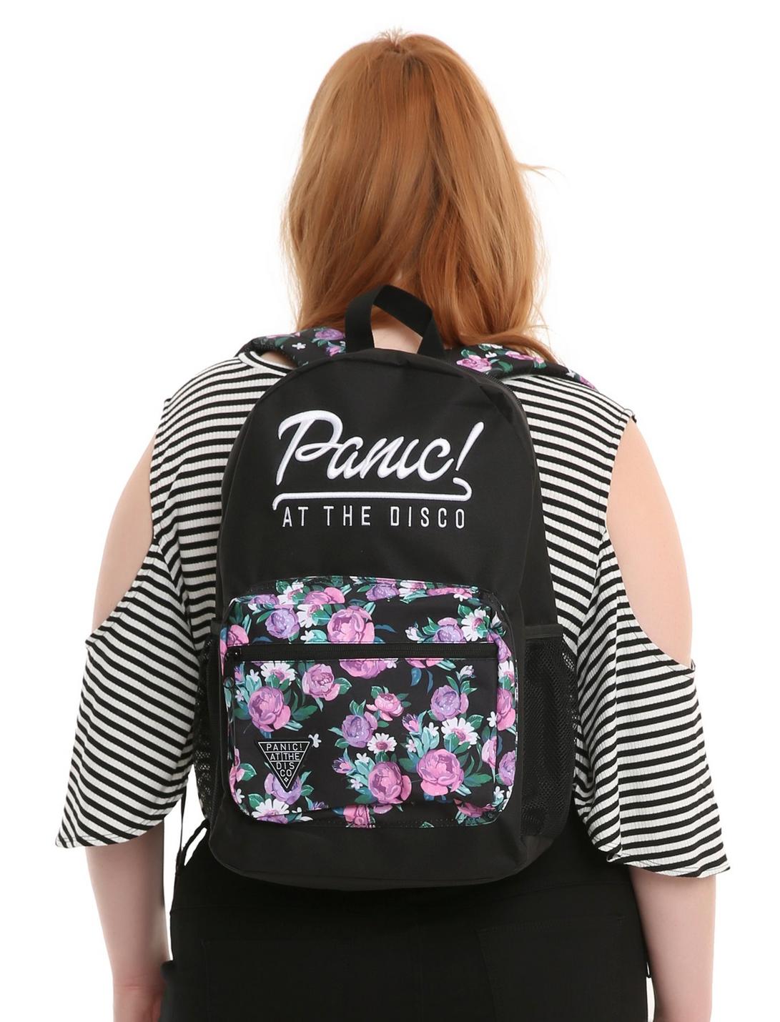 Panic! At The Disco Floral Embroidered Backpack, , hi-res