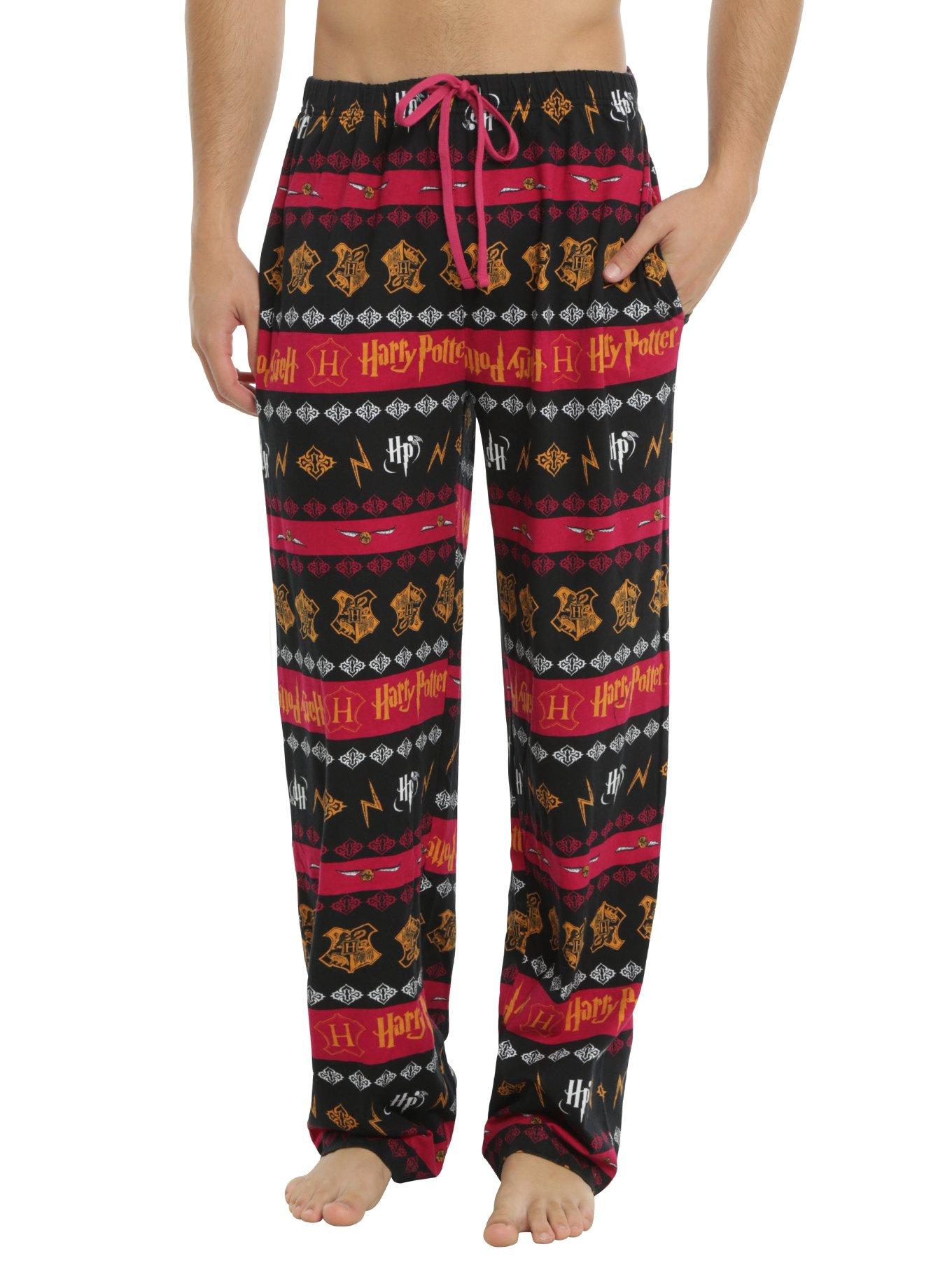 Harry Potter Hogwarts Logo Guys Pajama Pants, MULTI, hi-res