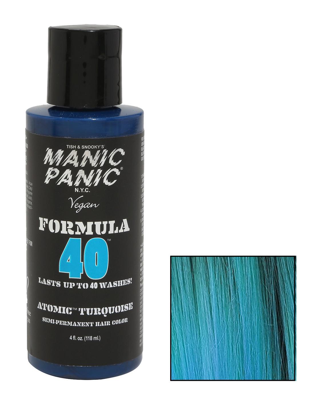 Manic Panic Formula 40 Atomic Turquoise Semi-Permanent Hair Dye, , hi-res