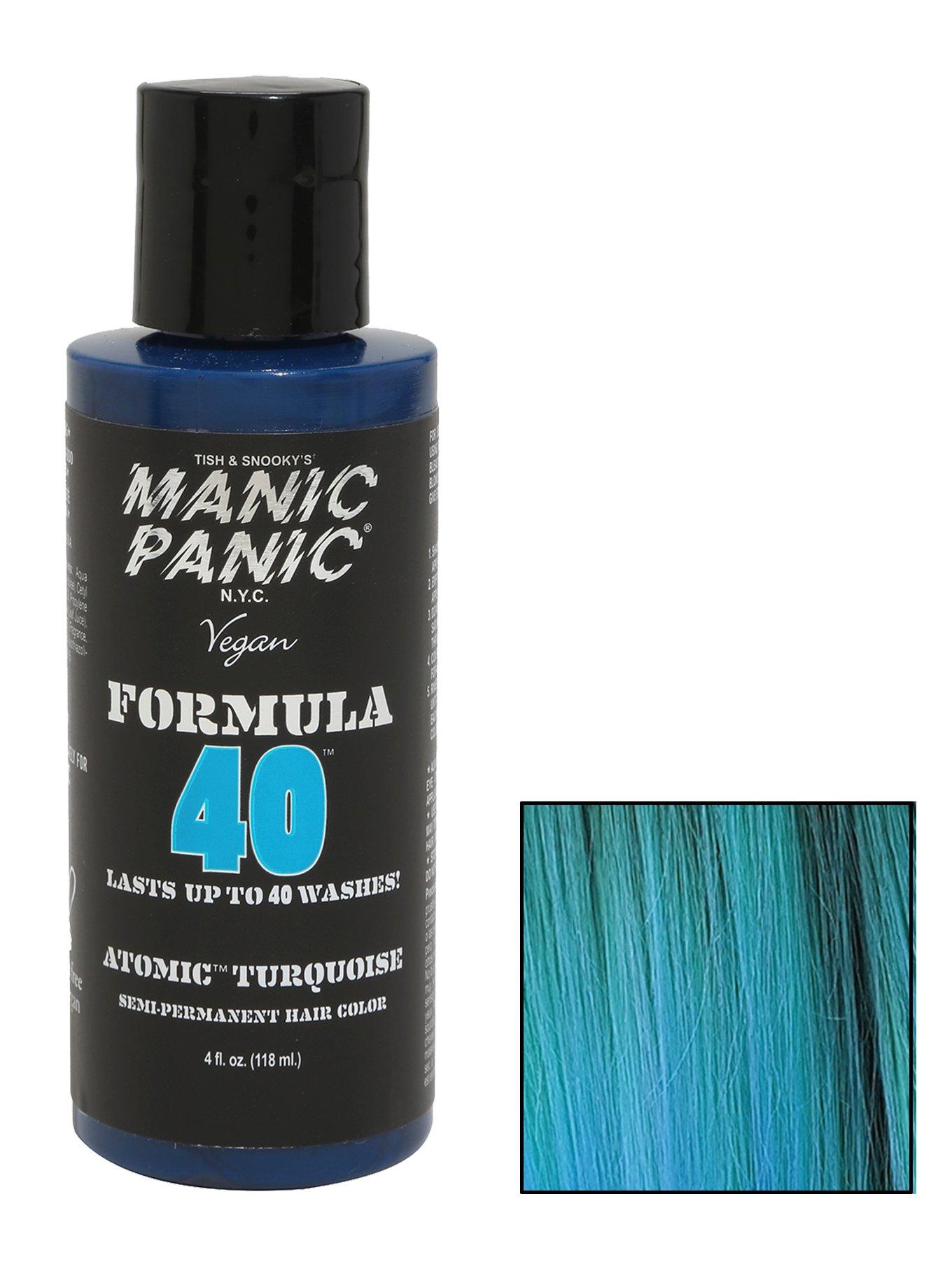 Manic Panic Formula 40 Atomic Turquoise Semi-Permanent Hair Dye, , hi-res