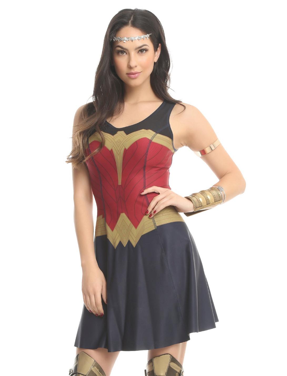 Her Universe DC Comics Wonder Woman Reversible Dress, MULTI, hi-res