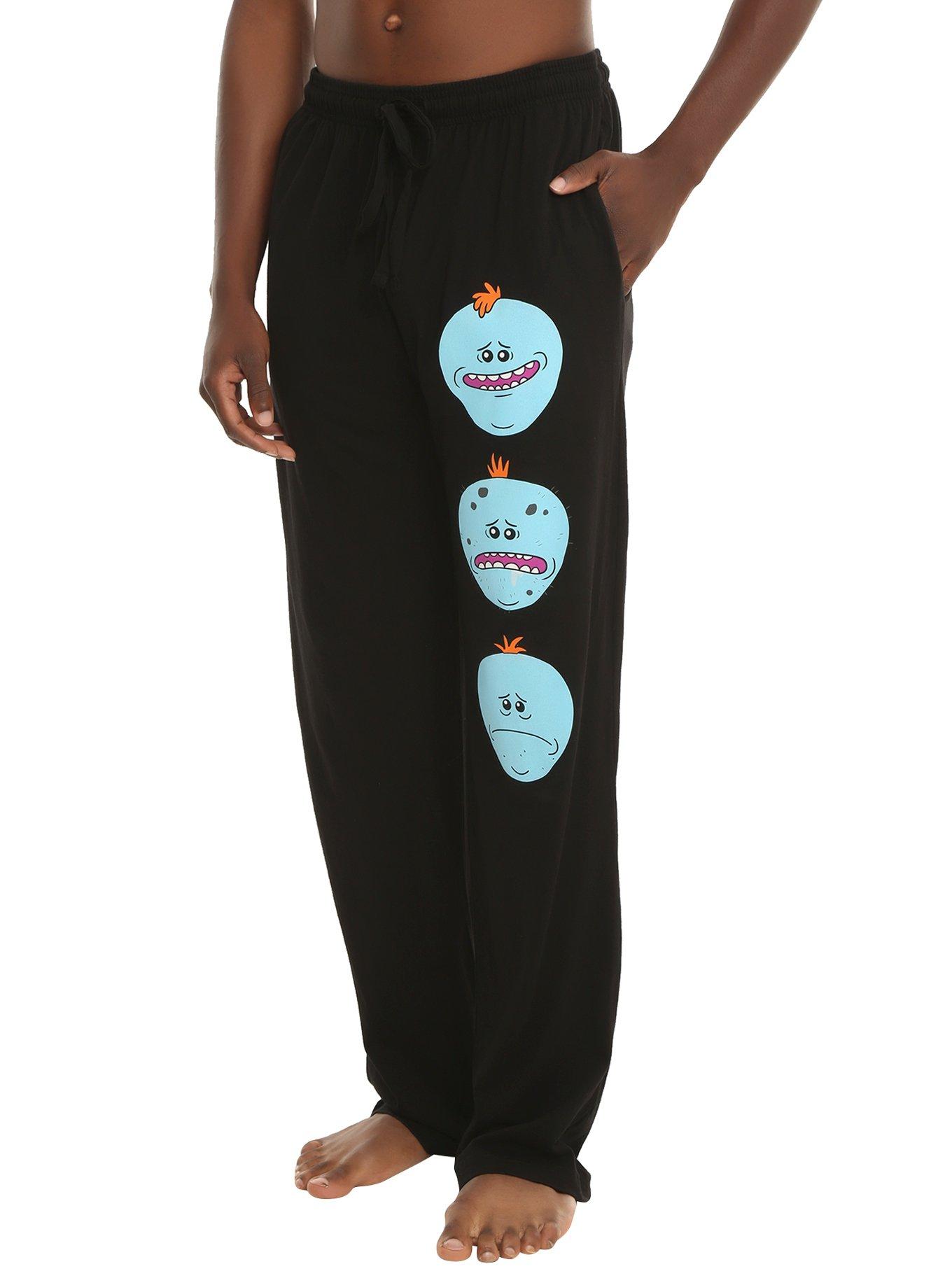 Rick And Morty Mr. Meeseeks Guys Pajama Pants, BLACK, hi-res