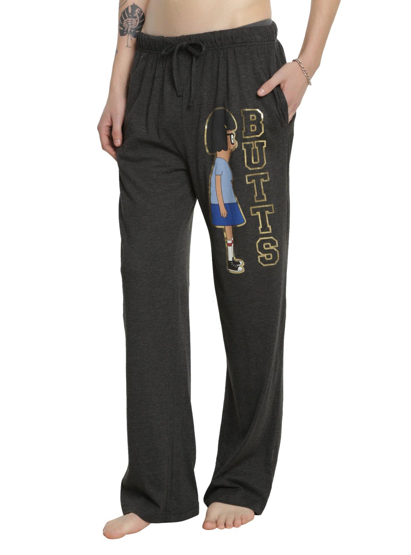 Bob's Burgers Tina Gold Foil Butts Guys Pajama Pants