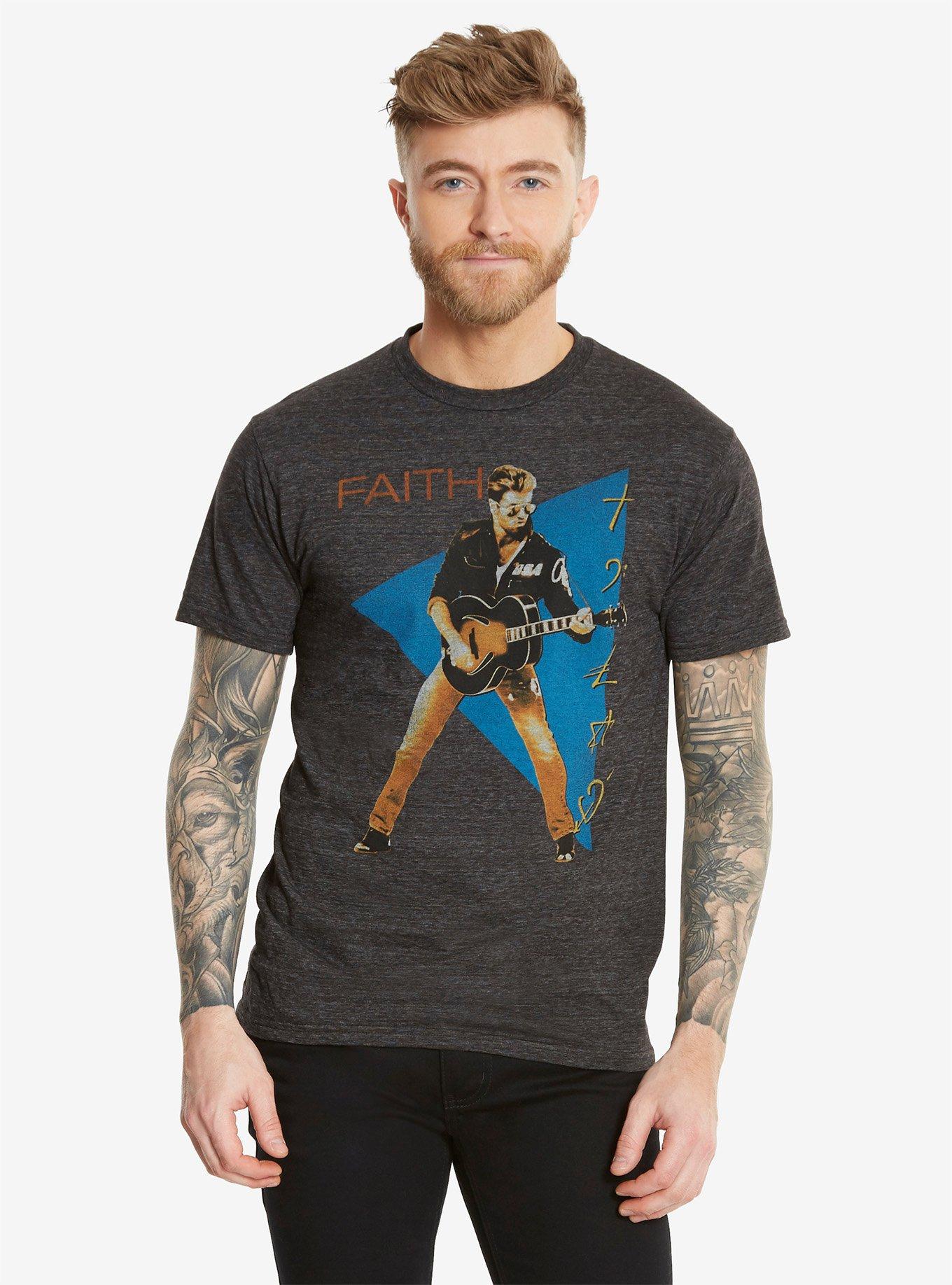George Michael Faith T-Shirt, CHARCOAL, hi-res