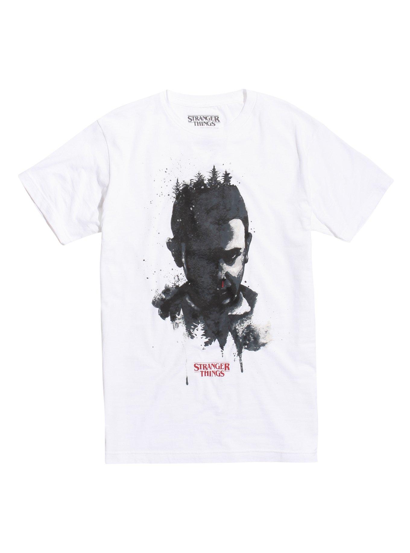 Stranger Things Eleven Bloody Nose T-Shirt, WHITE, hi-res