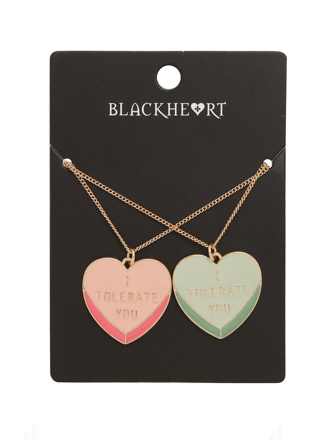 Blackheart I Tolerate You Necklace Set, , hi-res