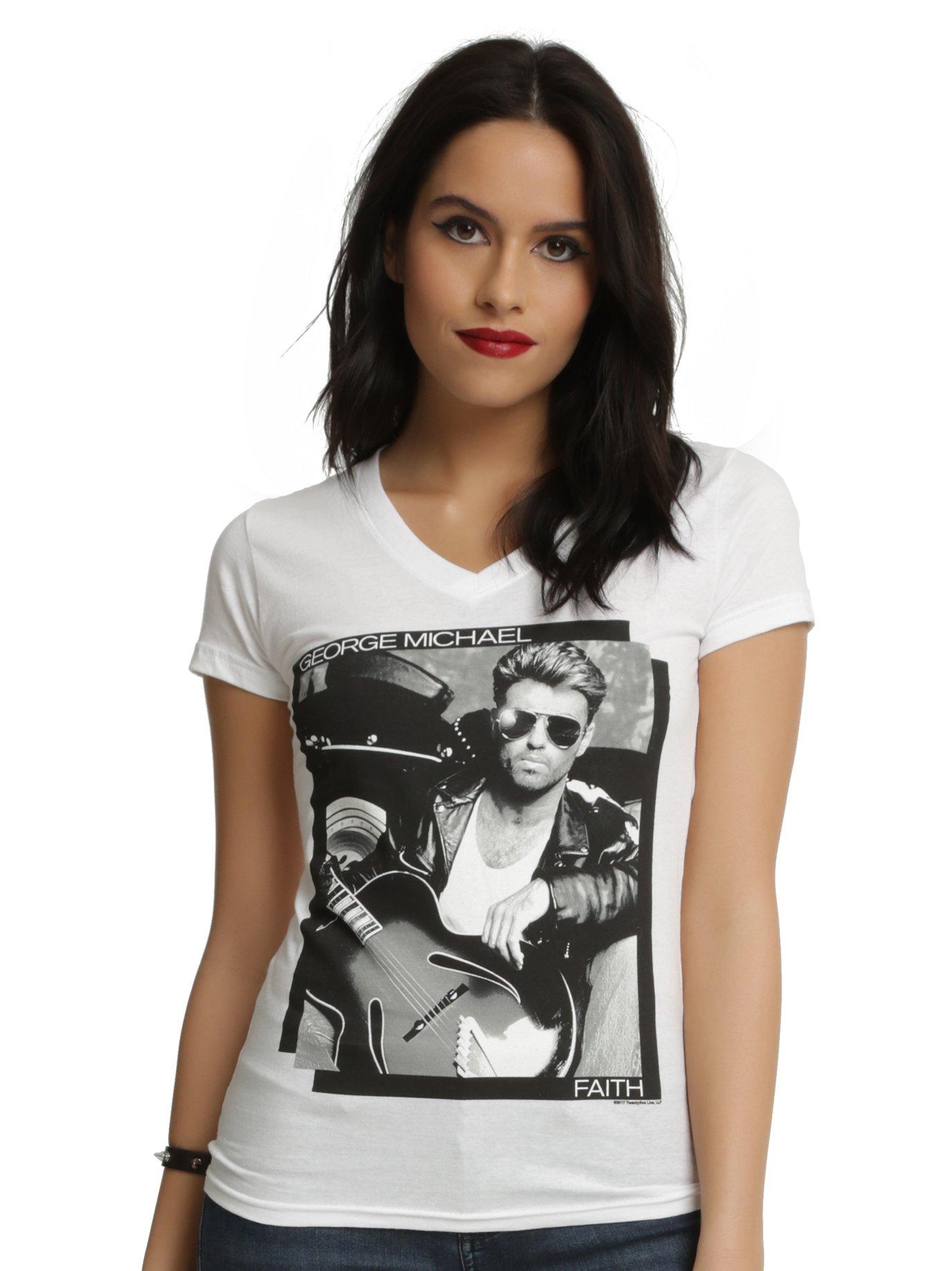 George Michael Faith Girls T-Shirt | Hot Topic