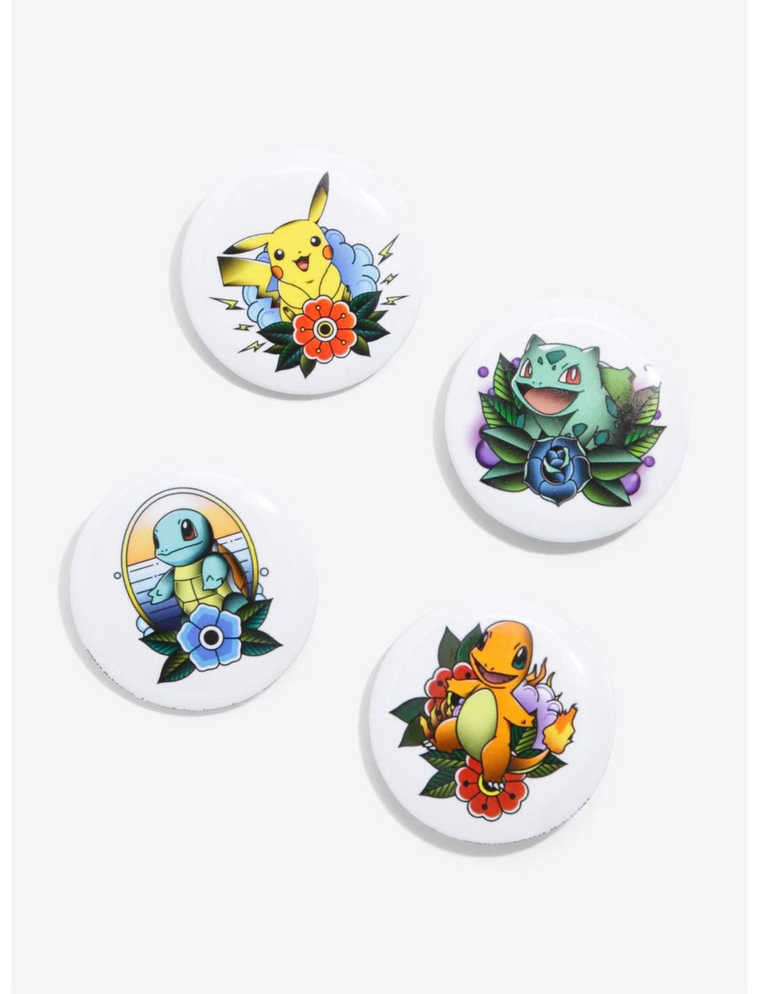 Pokémon Tattoo Flash Pin Set, , hi-res