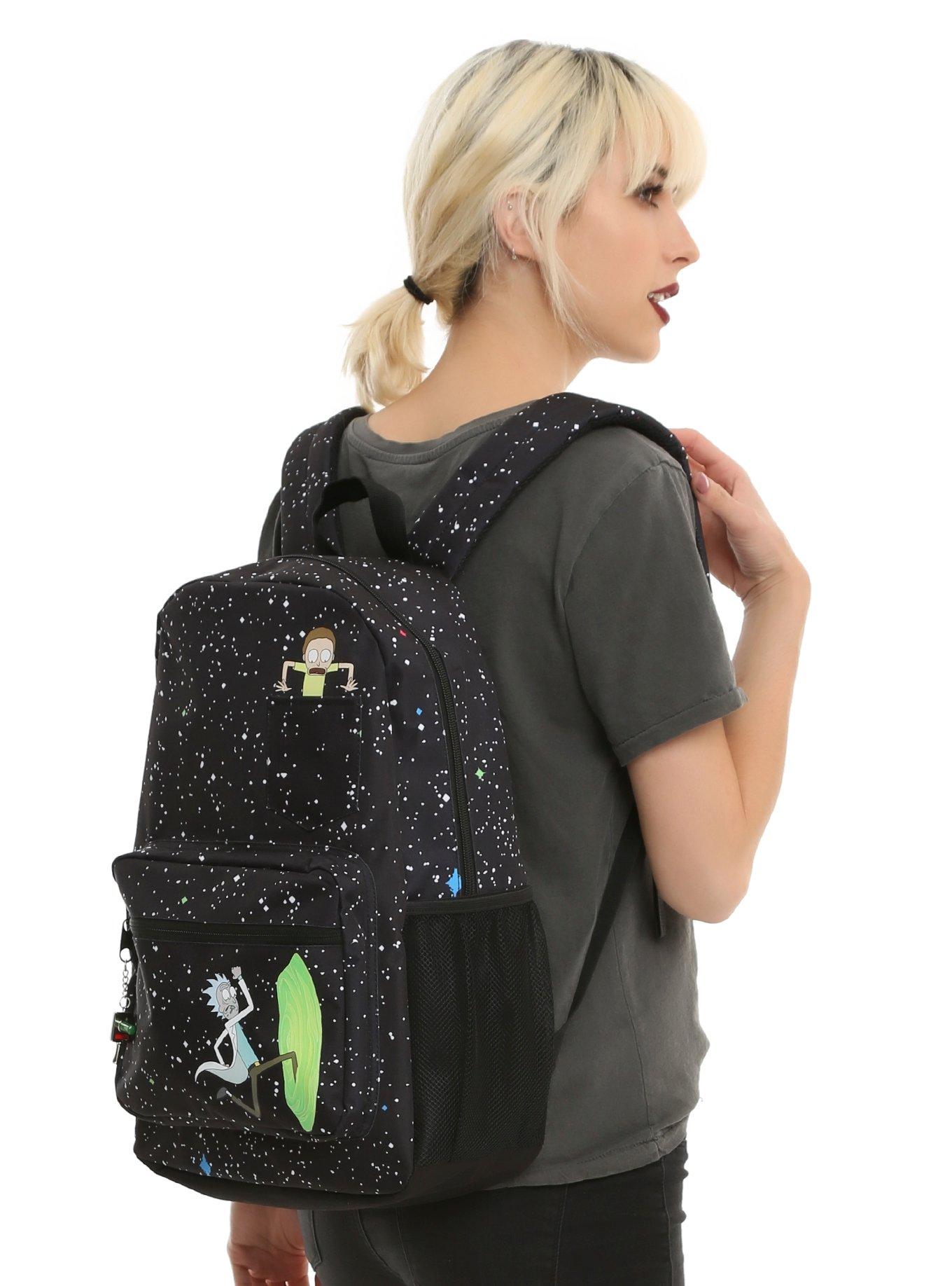 Rick And Morty Portal Pocket Backpack, , hi-res