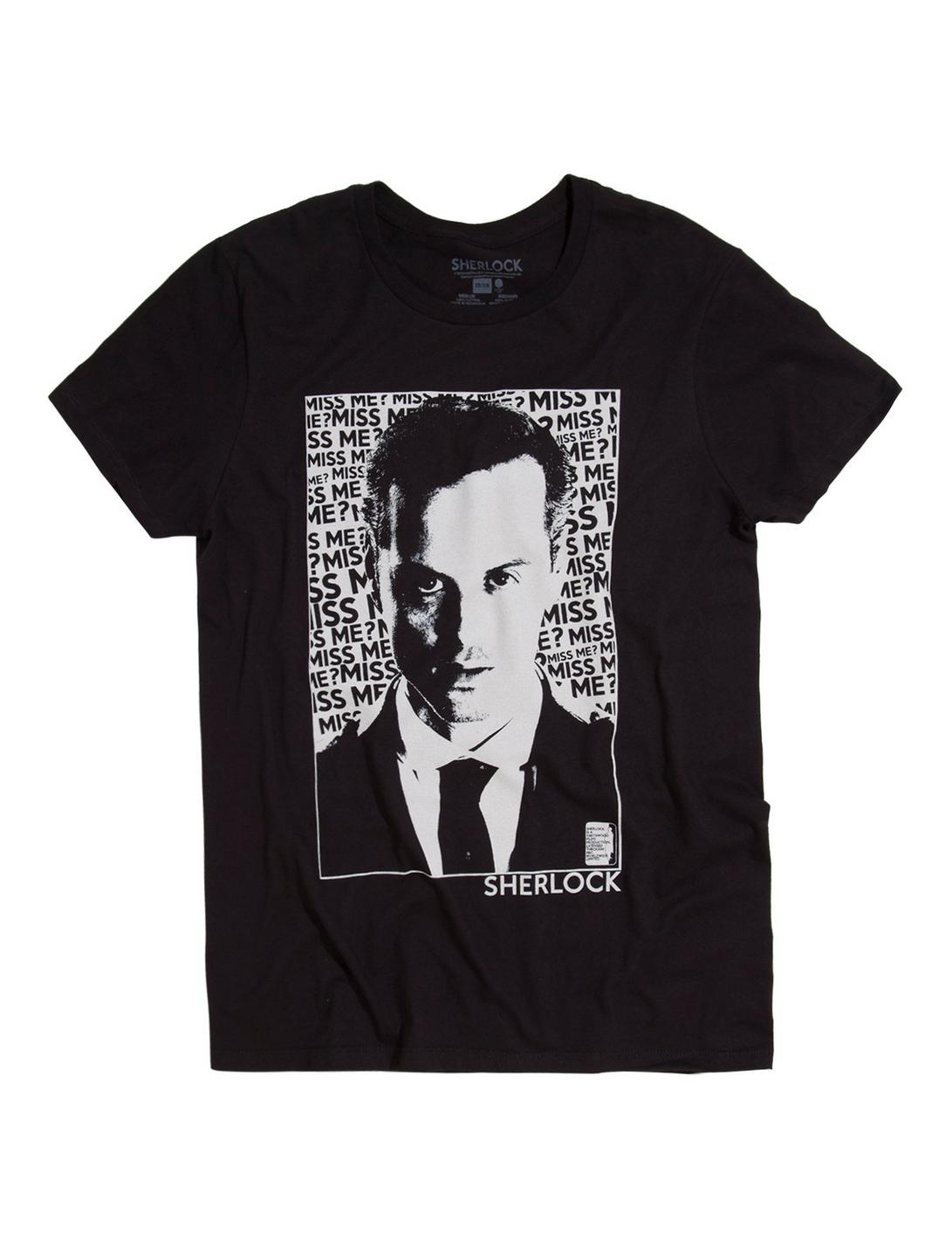 Sherlock Moriarty Miss Me T-Shirt, BLACK, hi-res