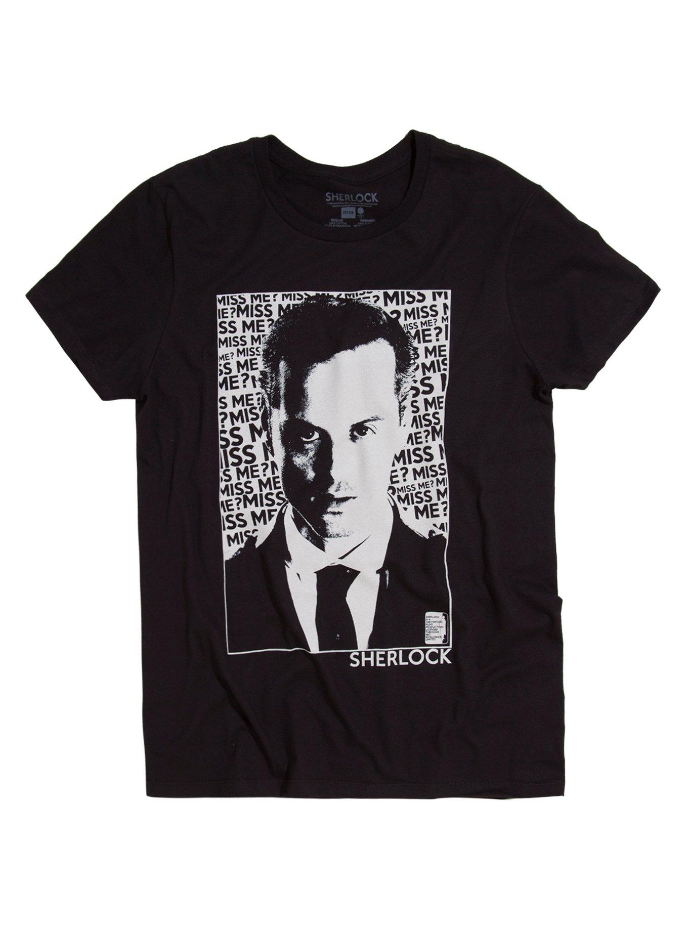 Sherlock Moriarty Miss Me T-Shirt, BLACK, hi-res