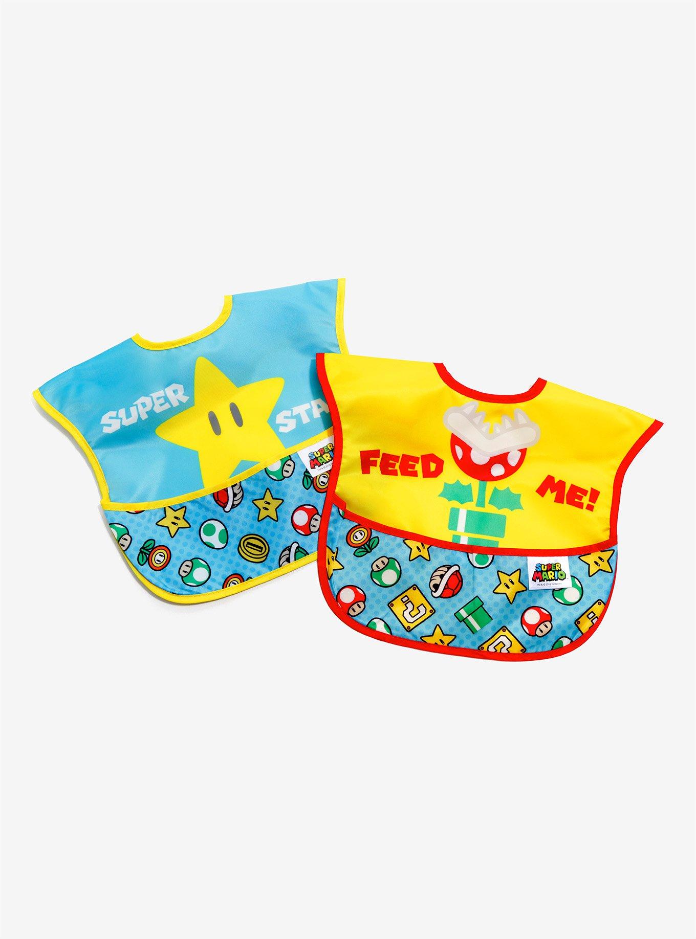 Bumkins Nintendo Super Mario Bros. SuperBib Set, , hi-res