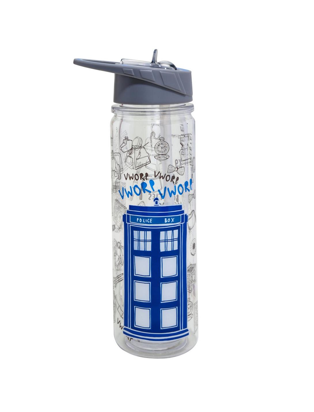 Doctor Who Sketch Items TARDIS Tritan Water Bottle, , hi-res