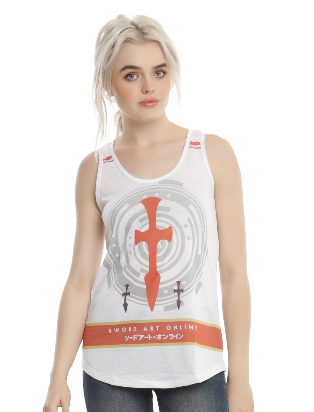 Sword Art Online Knights Of The Blood Girls Tank Top, WHITE, hi-res