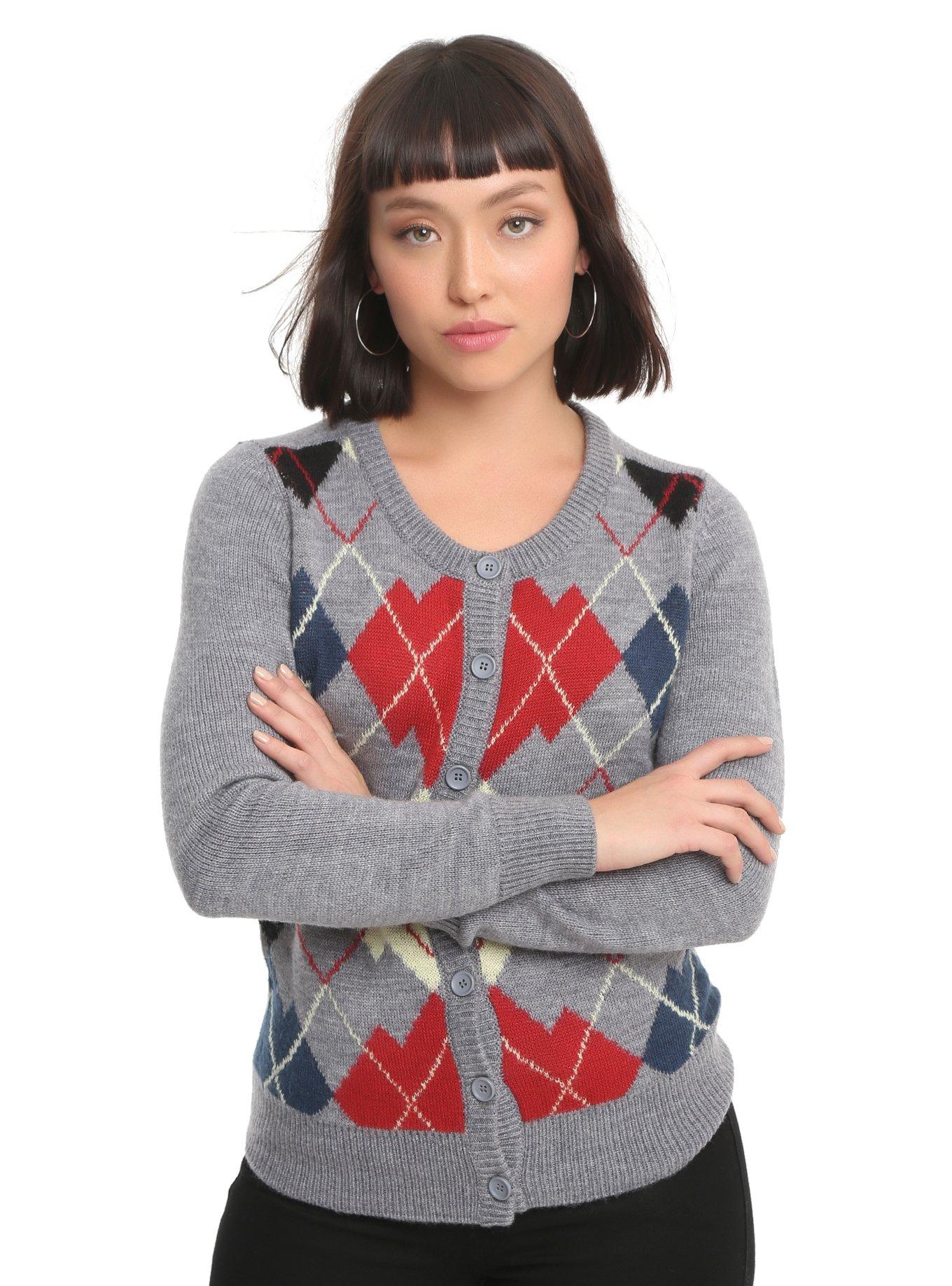 Twin Peaks Donna Hayward Cosplay Cardigan, CHARCOAL, hi-res