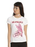 Blink-182 Flower Bunny Girls T-Shirt, WHITE, hi-res