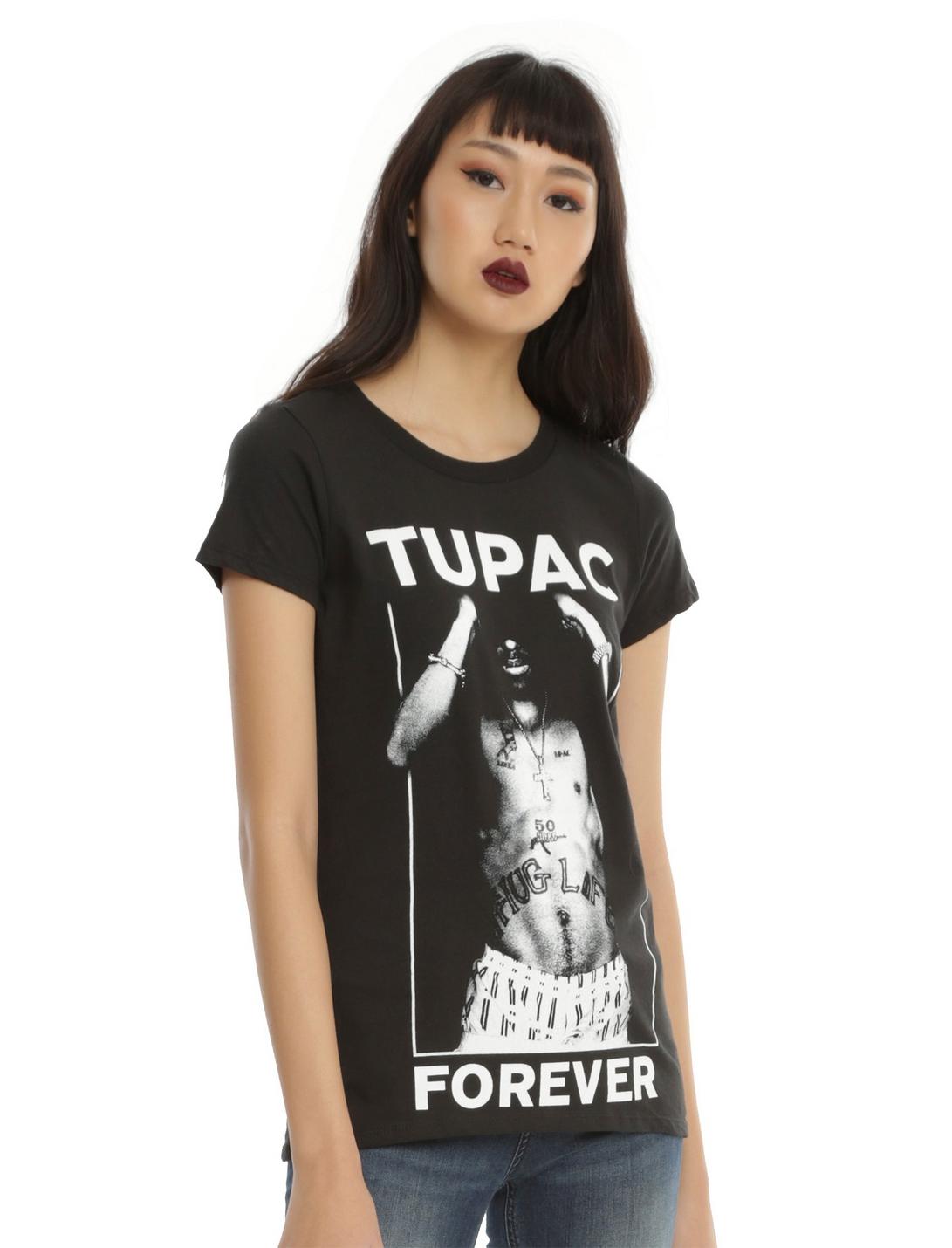 Tupac Forever Girls T-Shirt, BLACK, hi-res