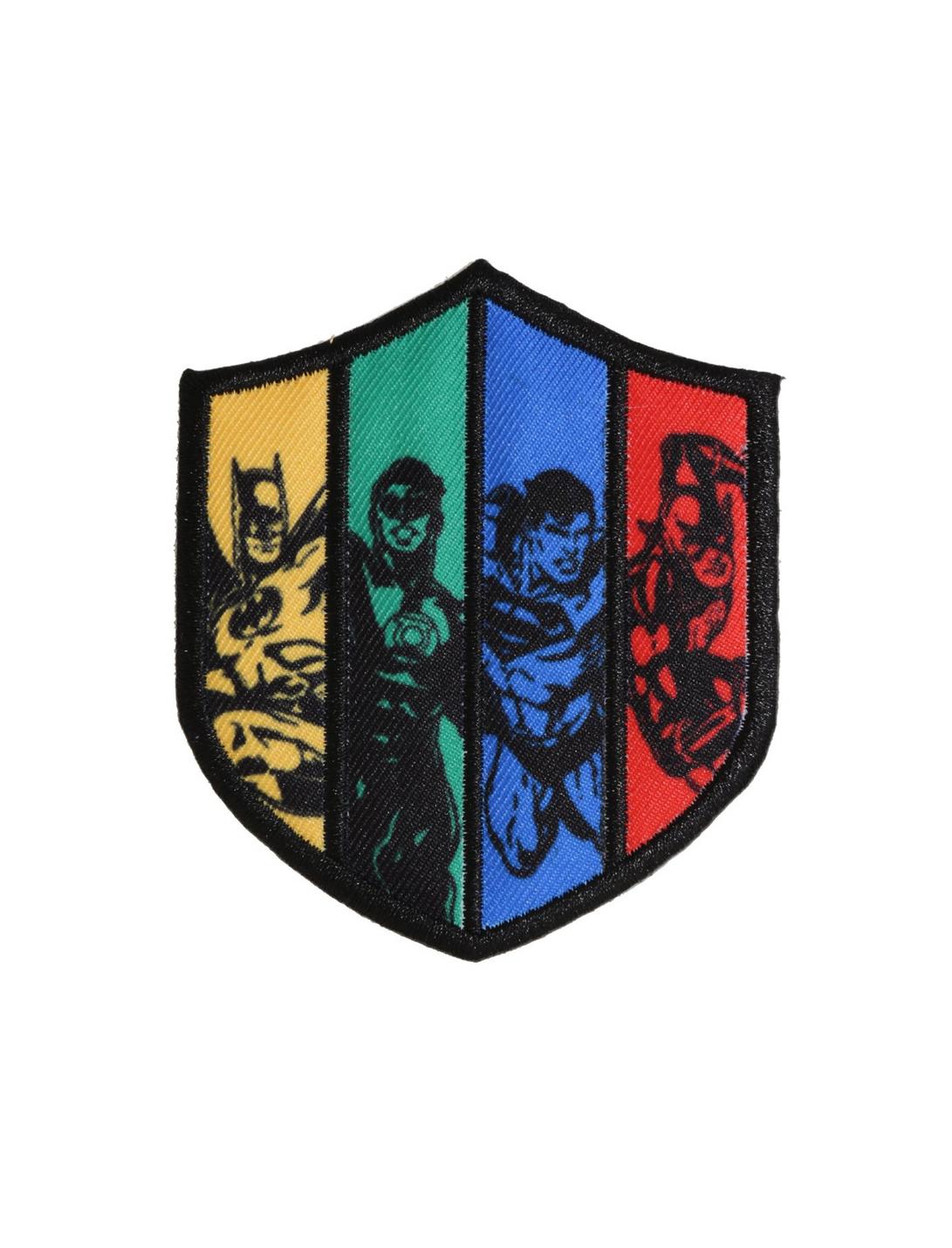 Justice League Badge Iron-On Patch, , hi-res