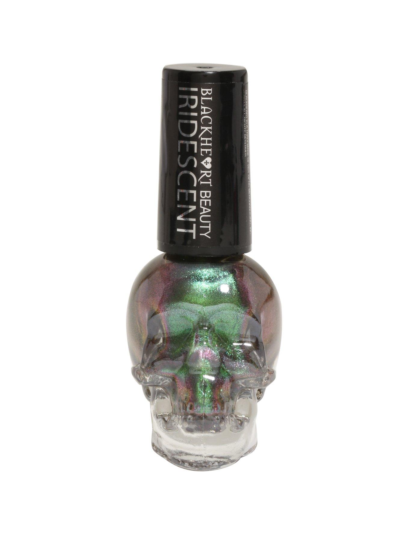 Blackheart Beauty Green Iridescent Nail Polish, , hi-res