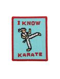I Know Karate Iron-On Patch, , hi-res