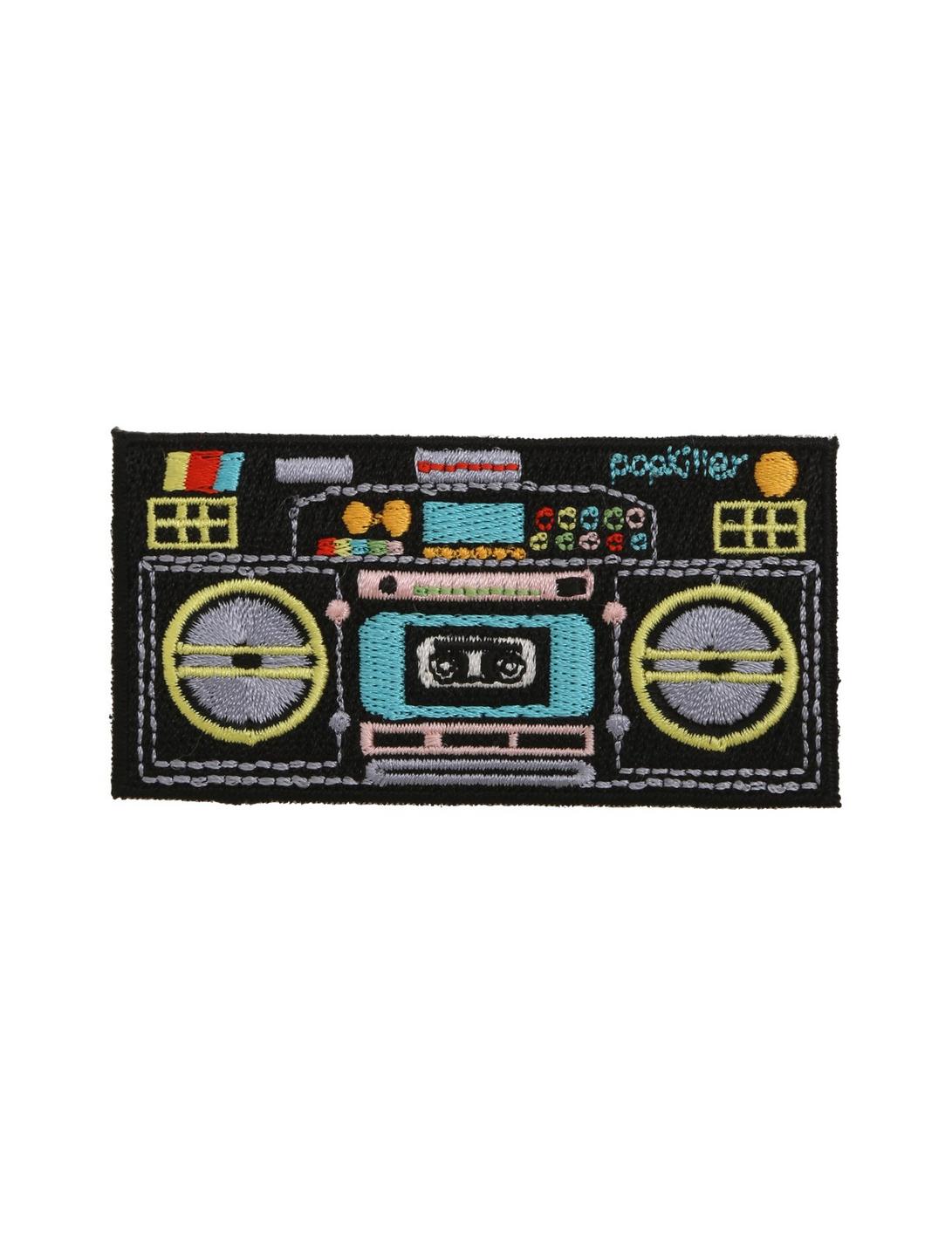 Boombox Iron-On Patch, , hi-res