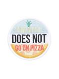 Loungefly Pineapple Does Not Go On Pizza Iron-On Patch, , hi-res