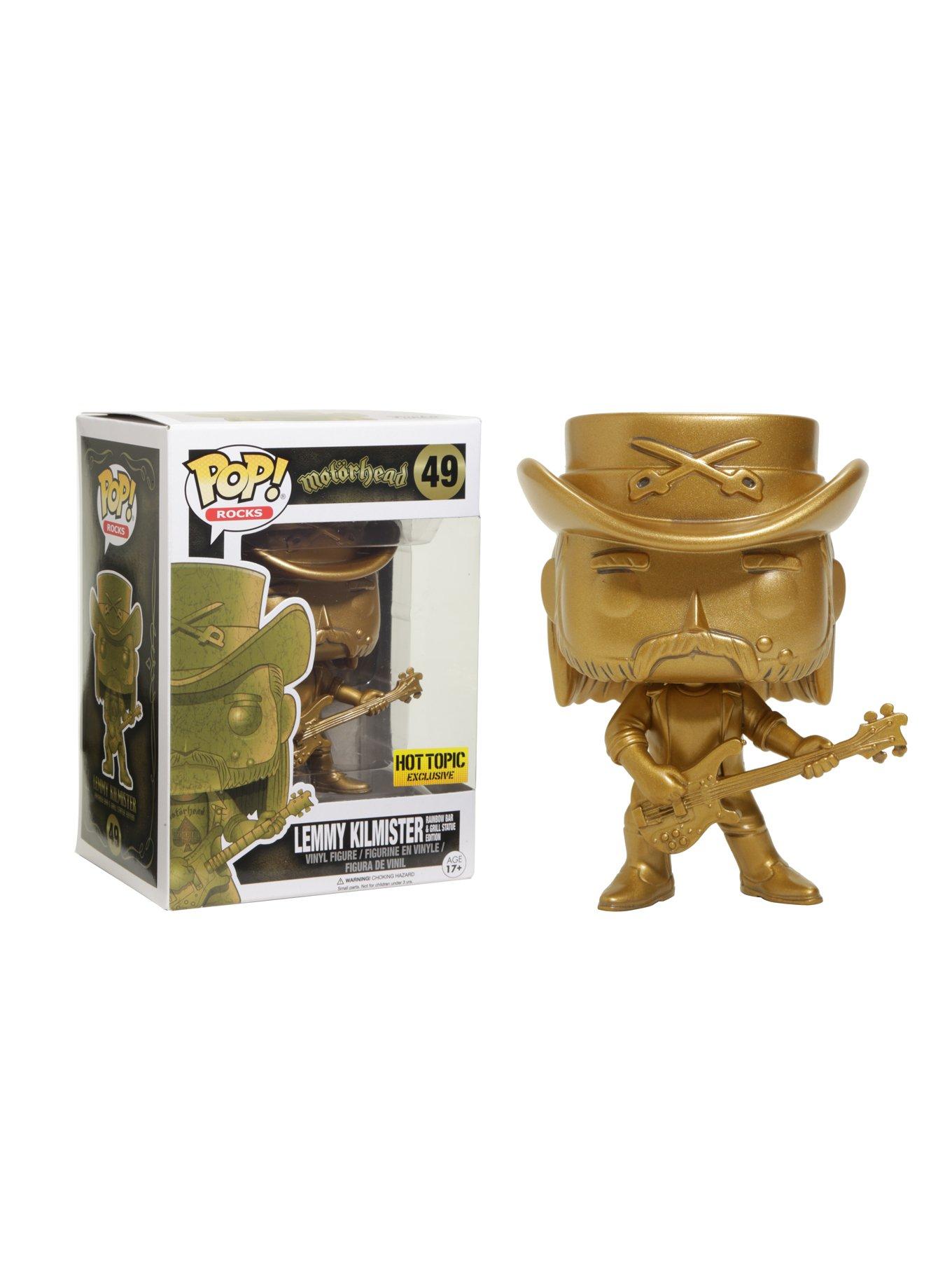 Funko Motörhead Pop! Rocks Lemmy Kilmister (Gold) Vinyl Figure Hot Topic Exclusive, , hi-res