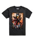 Marvel The Defenders Fight T-Shirt, CHARCOAL HEATHER, hi-res