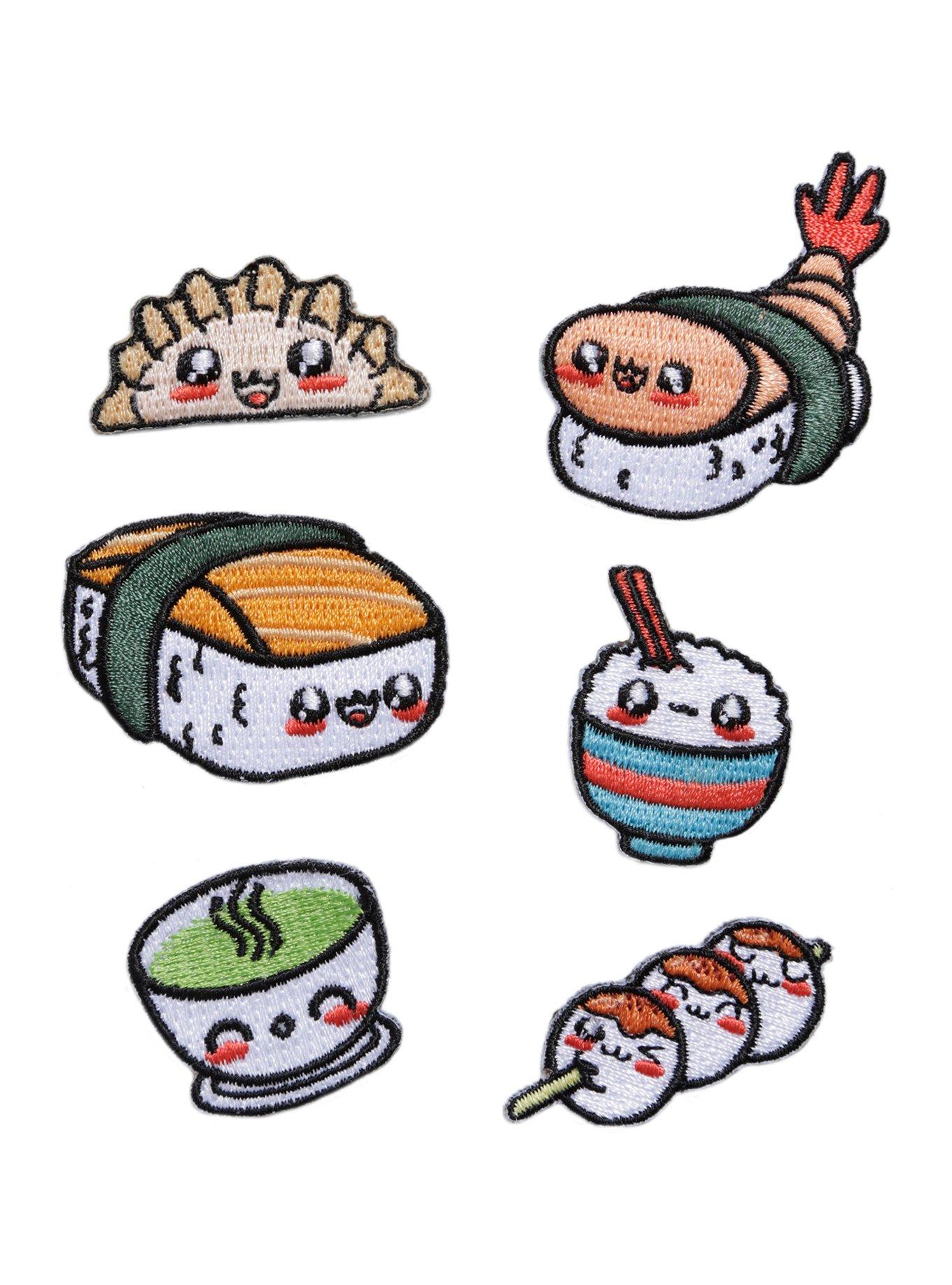Loungefly Sushi Iron-On Mini Patch Set, , hi-res