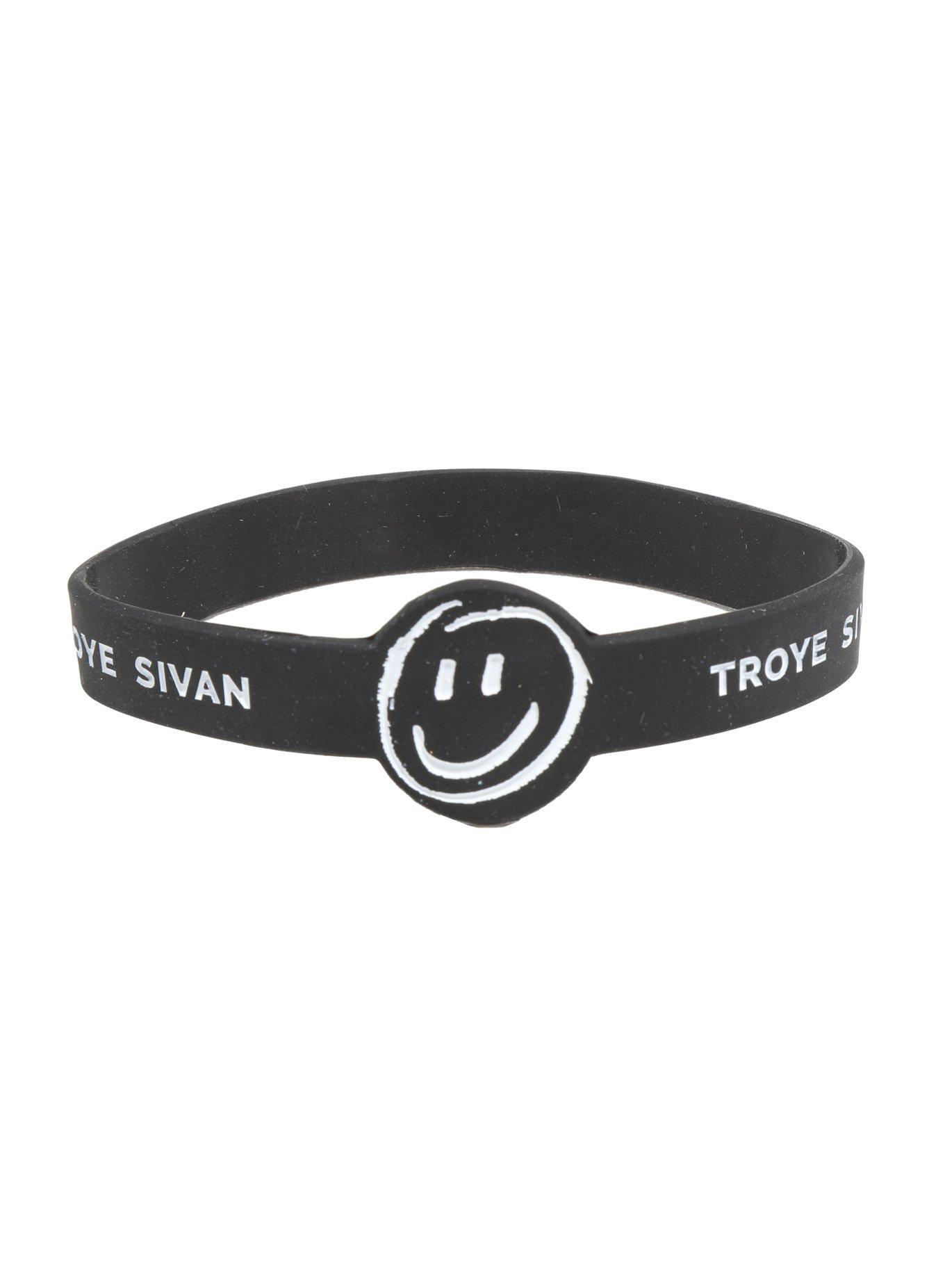 Troye Sivan Smiley Rubber Bracelet, , hi-res