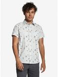 Star Wars BB-8 Short Sleeve Woven Button-Up, GREY, hi-res
