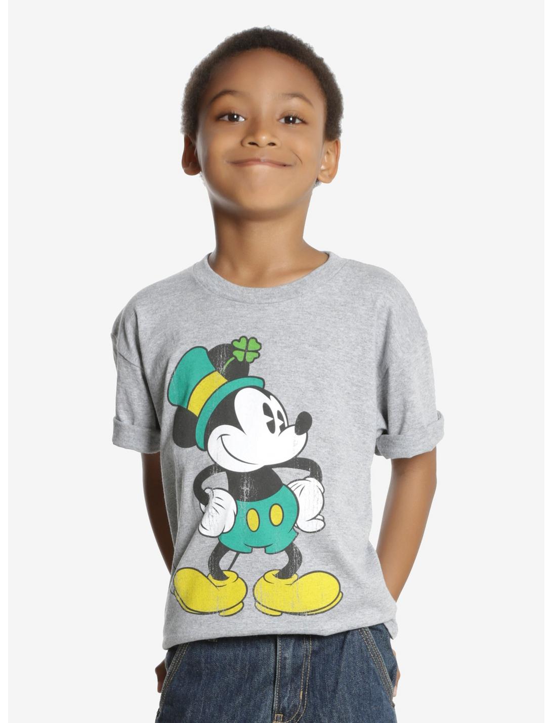 Disney Mickey Mouse St. Patrick's Day Youth Tee, GREY, hi-res