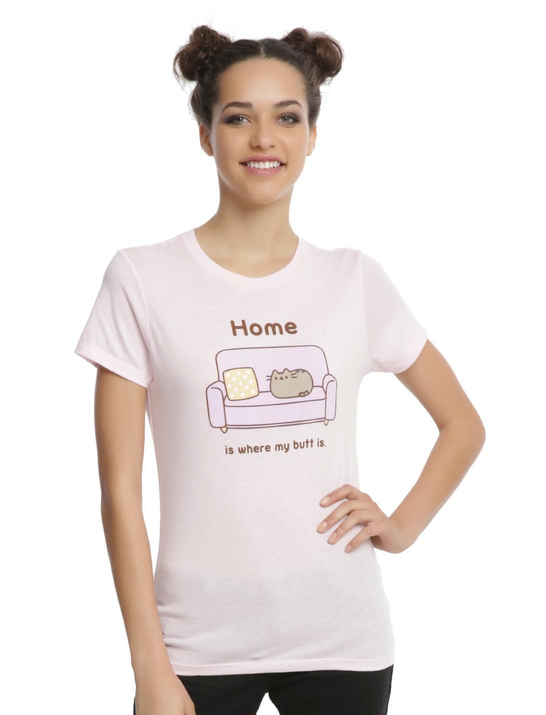 Pusheen Home Girls T-Shirt, LIGHT PINK, hi-res