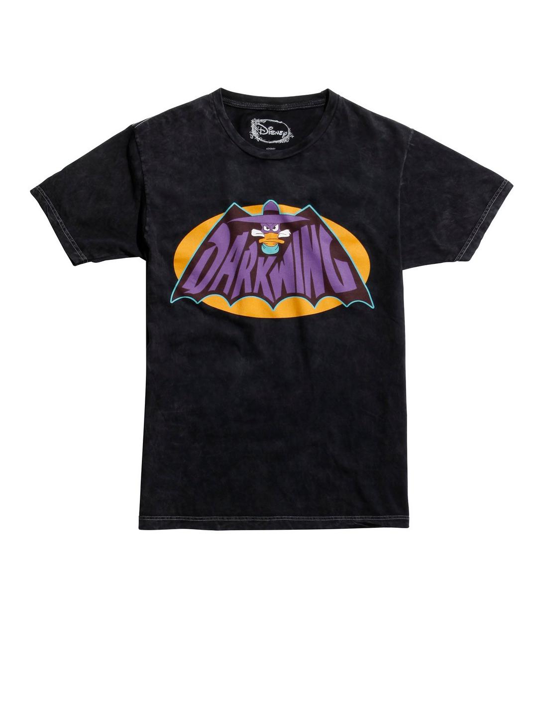 Disney Darkwing Duck Cape Wings Logo T-Shirt, BLACK, hi-res